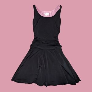 Y2K Black Scrunched Formal Mini Dress